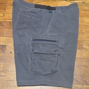 VTG Kuhl Alfwear KuhlDry Grey Cargo Shorts Outdoor Camping Hiking Men Sz XL